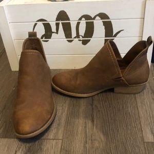 Brown booties